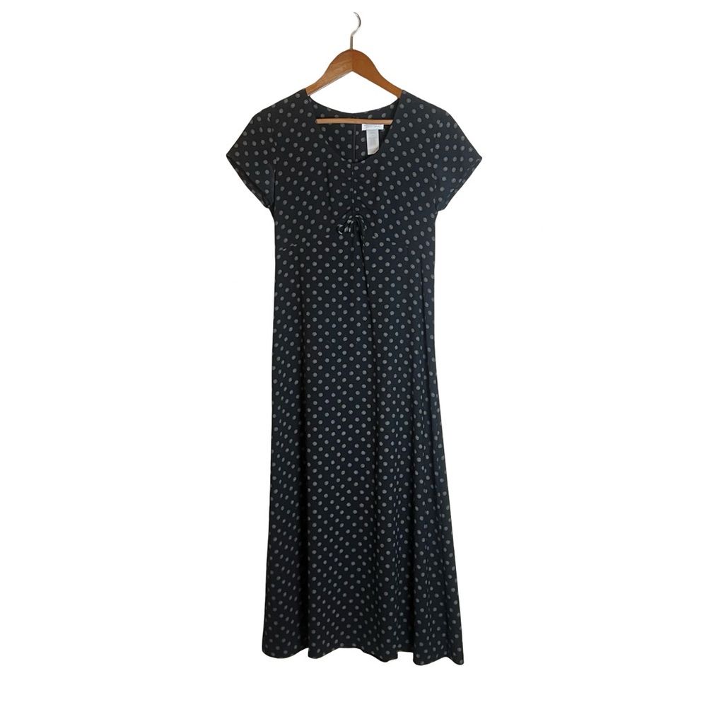 Liz Claiborne patterned short sleeve maxi dress